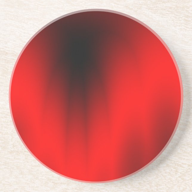 Elegant Red Stänk Underlägg Sandsten (Framsidan)
