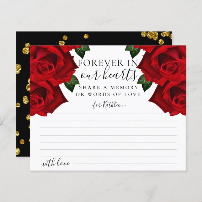 Elegant Red TurkiRo  ett minneskort (Fram/baksida)