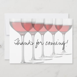 Elegant Red Vin Glass Inbjudningar
