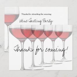 Elegant Red Vin Glass Inbjudningar