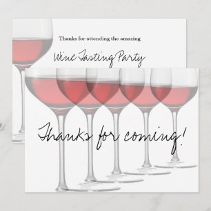 Elegant Red Vin Glass Inbjudningar