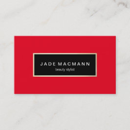 Elegant Red Visitkort