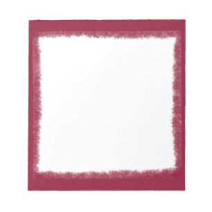 Elegant Red Watercolor Gräns Anteckningsblock