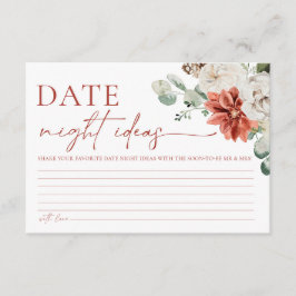 Elegant Red Winter Möhippa Date Night Ideas Tilläggskort