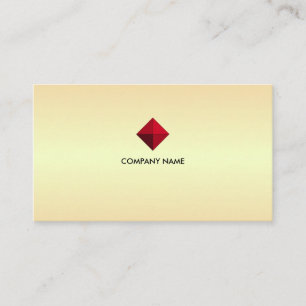 Elegant redigerbar diamantlogotyp på gyllene nyans visitkort