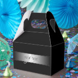 Elegant redigerbar monogram-stilskrift | Svart Presentaskar<br><div class="desc">Fullt anpassningsbar och elegant monogramdesign,  redigera som du vill.</div>