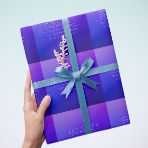 Elegant redigerbar text och modern bleknande lila presentpapper