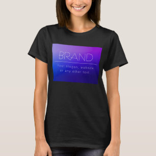 Elegant Redigerbar text och modern toning Lila Fär T Shirt