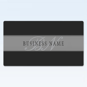 Elegant Redigerbart skript Business Namn/annan tex Klistermärke