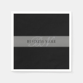 Elegant Redigerbart skript Business Namn/annan tex Pappersservett