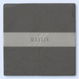 Elegant Redigerbart skript Business Namn/annan tex Stenunderlägg