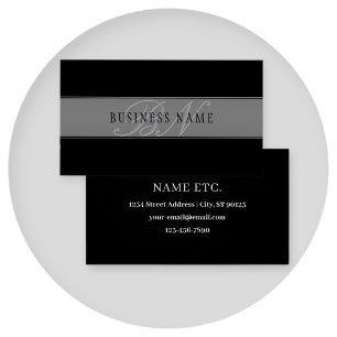 Elegant Redigerbart skript Business Namn/annan tex Visitkort