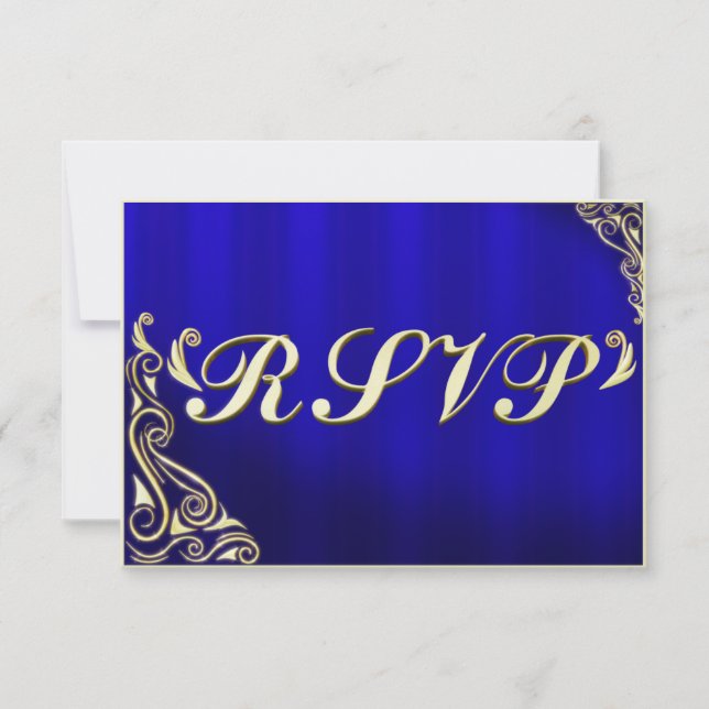 Elegant Regal Golden Flourish Typography OSA Kort (Framsida)