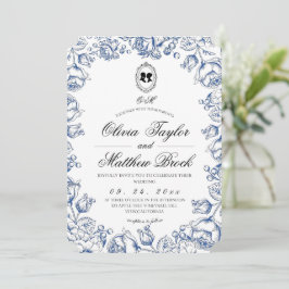 Elegant Regency Era Bröllop Inbjudningar