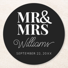 Elegant Rehearsal Förlovningsfest Classic Underlägg Papper Rund