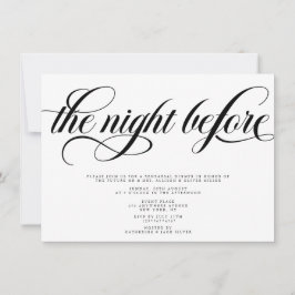 Elegant Rehearsal Middag Inbjudningar