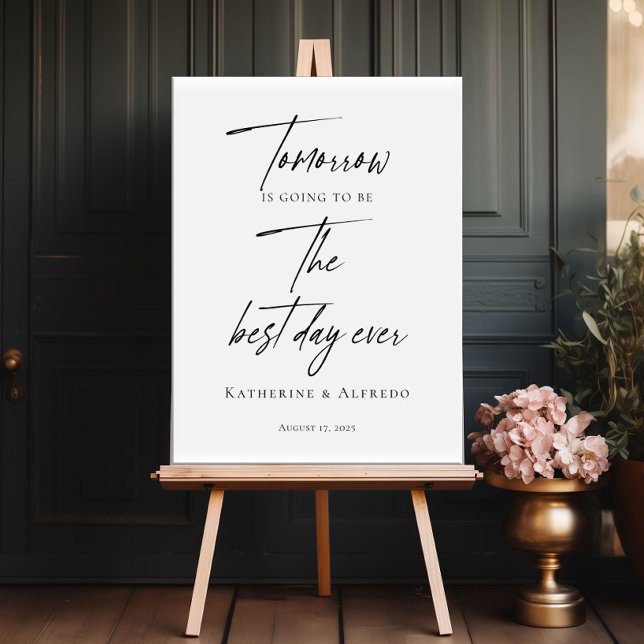 Elegant Rehearsal Middag kvällen före välkomnandet Poster (Skapare uppladdad)