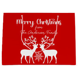 Elegant Reindeers God jul Red