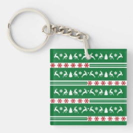 Elegant Reindeers Snöflingor Linjer