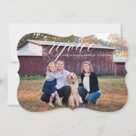 Elegant Rejoice Helgdag Photo Card Julkort