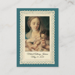 Elegant Religiösa Baptismal påminnelse Heliga Card Visitkort