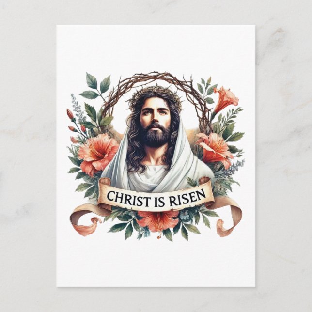 Elegant Religiösa Glad påsk Jesus Helg Vykort (Framsida)