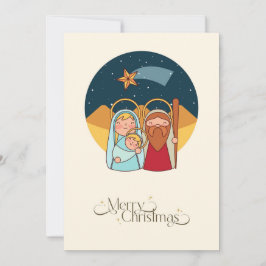 Elegant Religiösa Glad till Gud Kristi jul Julkort
