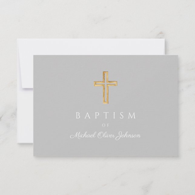 Elegant Religiösa  Kor Baptism OSA Kort (Baksida)