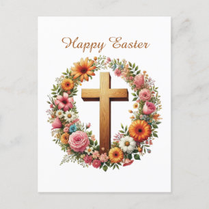 Elegant Religiösa Kor blommor Helg Vykort