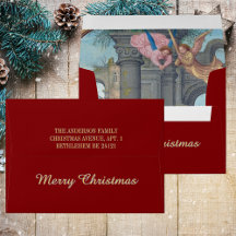Elegant Religiösa Medieval Änglar God jul