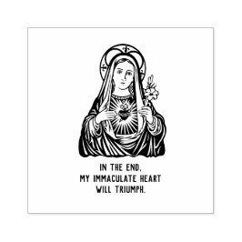Elegant Religiösa Virgin Mary Immaculate Heart Stämpel