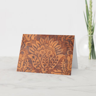 Elegant Renaissance Antique Leather Damask Kort