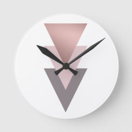 elegant rensa geometriska trianglar ro guld rund klocka