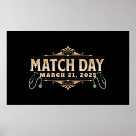 Elegant Residency Match Day 2025 firande Poster
