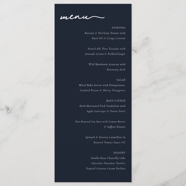 Elegant Restaurant Menu Meny (Framsida)