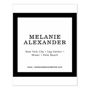 Elegant Retail Packaging Namn Location webbplats # Stämpel