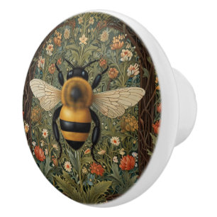 Elegant retro albbee boho botanisk blommigt art knopp