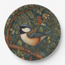 Elegant retro art nouveau skogsfågel