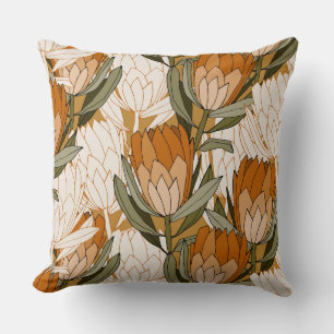 Elegant retro blommigt l Bläck art mönster för mor Kudde