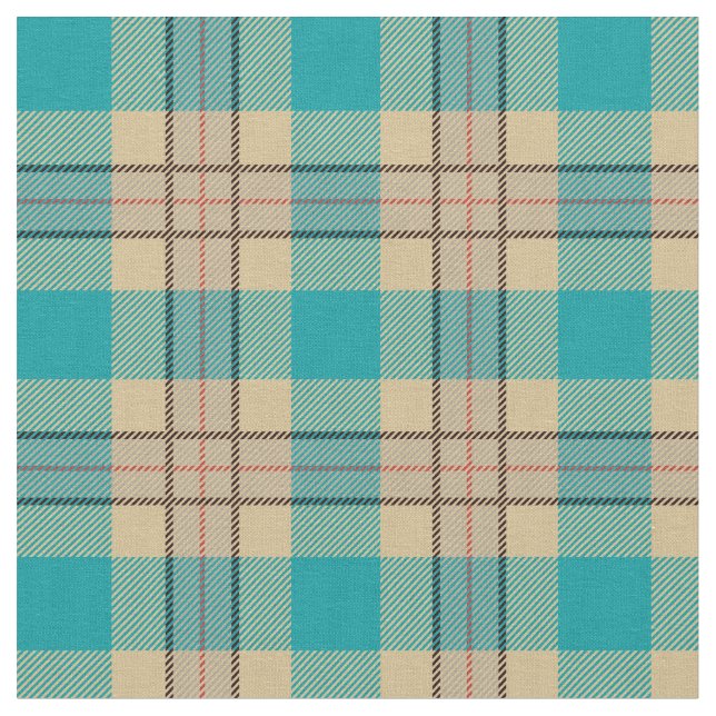 Elegant retro blue plaid tartan mönster rustic tyg (Närbild)