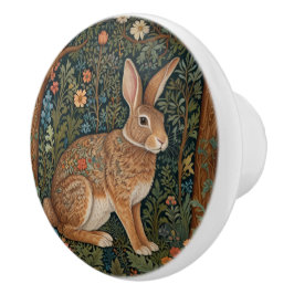 Elegant retro boho kanin woodland blommigt knopp