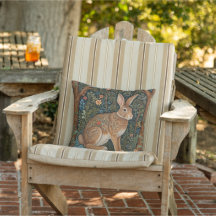 Elegant retro boho kanin woodland blommigt