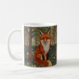 Elegant (retro boho red fox woodland) kaffemugg
