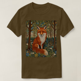 Elegant (retro boho red fox woodland) t shirt