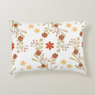 Elegant Retro Floral Throw Pillow Prydnadskudde