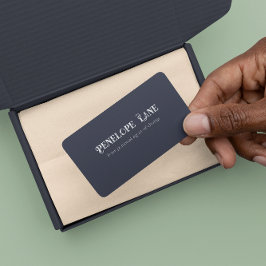 Elegant Retro-motto-minimalistiskt Affärskort Visitkort