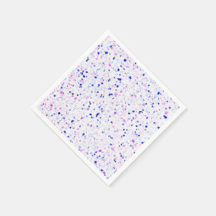 Elegant Retro Terrazzo Lila White Mönster Pappersservett