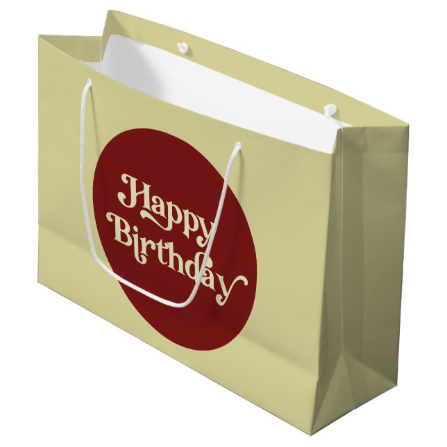 Elegant Retro Typography Grattis på födelsedagen (Framsidan Vinklad)