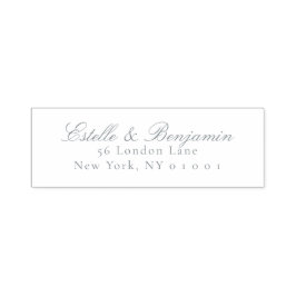 Elegant returadress bröllopsskrift självfärgande stämpel