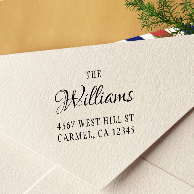 Elegant Returadress självfyllande Frimärke Självfärgande Stämpel (Skapare uppladdad)